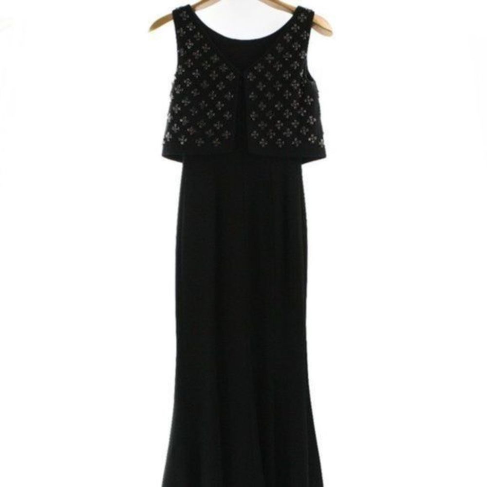 PLATINUM LAUNDRY by SHELLI SEGAL Black Evening Gown Size 0